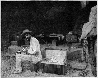 Portret van dokter Francois Crozat (1858-1892) Franse ontdekkingsreiziger