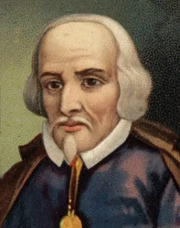 Portret van Don Pedro Calderon de la Barca (1600-1681), Spaanse dramatische dichter.