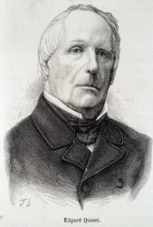 Portret van Edgar Quinet, Franse historicus (1803 - 1875)