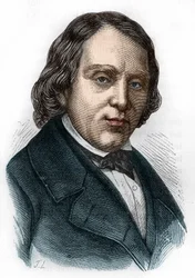 Portret van François Vincent Raspail (1794-1878), Franse bioloog, chemicus en politicus.
