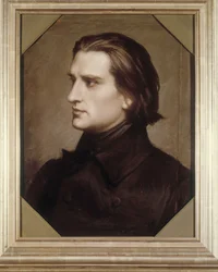 Portret van Franz Liszt (1811-1886), Hongaarse componist en pianist.