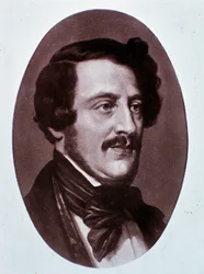 Portret van Gaetano Donizetti (gravure)