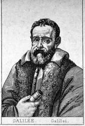 Portret van Galileo Galilei (1564 - 1642)