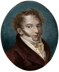 Portret van Gioachino (Gioacchino) Rossini (1792-1868), Italiaanse componist