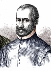 Portret van Giovanni Pierluigi da Palestrina (1525 - 1594), Italiaanse componist