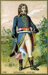 Portret van Generaal Hoche (1768-1797). Chromolithografie eind 19e eeuw.