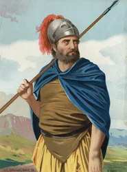 Portret van Hannibal, Carthaagse oorlogsman (247 v.Chr. - 183 v.Chr.). Naar 