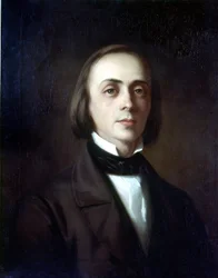 Portret van Hans von Bülow (1830 - 1894), Duitse dirigent. Schilderij. Wagner Museum Bayreuth.