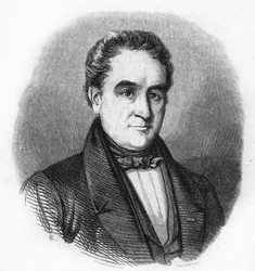 Portret van Hendrik Tollens 1780-1856. Nederlandse dichter