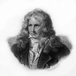 Portret van Henri Bernardin de Saint Pierre (Saint-Pierre of St-Pierre), Franse schrijver (1737-1814), gravure van de 19e eeuw