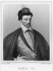 Portret van Hendrik III (1551 - 1589), koning van Frankrijk - in 