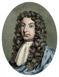 Portret van Henry Purcell (1659 - 1695), Britse componist.