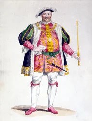 Portret van Hendrik VIII (1491 - 1547) van Engeland