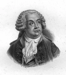 Portret van Honore Gabriel Riqueti, Graaf van Mirabeau (1749-1791), gravure uit de 19e eeuw