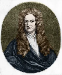 Portret van Isaac Newton (1642-1727) Engelse natuurkundige.