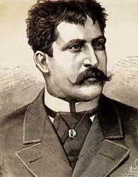 Portret van de Italiaanse lyrische zanger Mattia Battistini