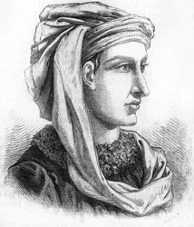 Portret van Jacques Coeur (circa 1400-1456), zilversmid van koning Karel VII. Gravure van de 19e eeuw