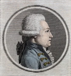 Portret van Jean-Xavier (Jean Xavier) Bureau van Pusy (1750-1806) militair ingenieur en Franse politicus.