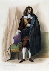 Portret van Jean Baptiste Colbert (1619-1683), Franse staatsman - in 