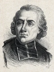 Portret van Jean Sibrake (of Siffrein) abt Maury (1746-1817), Franse kardinaal en aartsbisschop van Parijs, lid van de Académie française - Gravure uit 1889