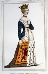 Portret van Jeanne - Isabelle Stuart (1426-1494/9), Hertogin van Bretagne