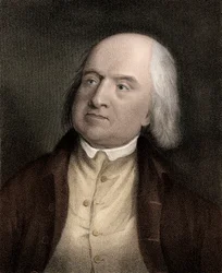 Portret van Jeremy Bentham (1748-1832), Engelse filosoof, econoom en theoretisch jurist