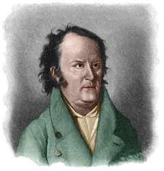 Portret van Johann Ludwig Tieck (1773-1853) Duitse dichter en schrijver in Romantische stijl.