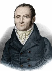 Portret van Johann Peter Hebel (1760-1826) Duitse schrijver.