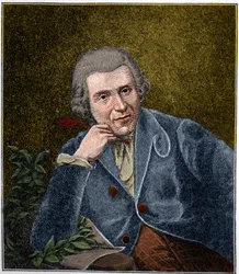 Portret van Johann Wilhelm Ludwig Gleim (1719-1803) Duitse dichter.