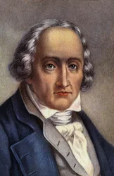 Portret van Joseph Marie Jacquard uitvinder van de weefmachine.