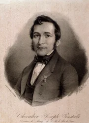 Portret van Joseph Rastrelli (gravure)