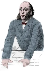 Portret van Jules Ferry (1832-1893), Franse politicus. Gravure in "Le Monde Illustré"
