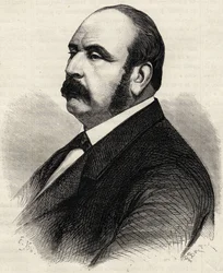 Portret van Ledru Rollin (Ledru-Rollin) (1807-1874), Franse politicus. Gravure uit de 19e eeuw