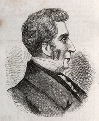 Portret van Louis Charles Bonaventure Pierre, Graaf van Mesnard 1769-1842 - gravure