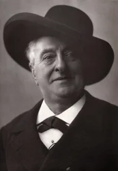 Portret van Louis Hyacinthe Duflost, genaamd Hyacinthe, Franse komiek en operettezanger 1814-1887.