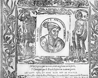 Portret van Lodewijk VIII De Leeuwenkoning van Frankrijk van 1223 tot 1226