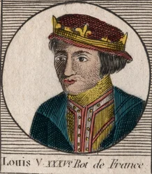 Portret van Lodewijk V de Luie (967-987), Koning van Frankrijk