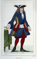 Portret van Lodewijk XIV (1638 - 1715), Koning van Frankrijk.