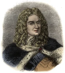 Portret van Louis de Rouvroy, hertog van Saint-Simon - Franse soldaat, diplomaat en bekende dagboekschrijver - Portret van Louis de Rouvroy, hertog van Saint-Simon (1675-1755) memorialist