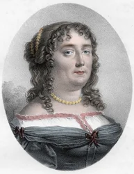 Portret van Madame de Scudéry (1607-1701), Franse schrijfster