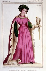 Portret van Madeleine van Frankrijk (1443 - 1495), Gravin van Foix