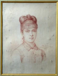 Portret van Marie Alexandrine Henriette Dumas Davy de la Pailleterie genaamd Colette (1860-1907), dochter van Alexandre Dumas Jr. (1824-1895)