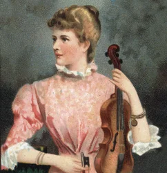 Portret van Marie Soldat (1863-1955), violiste.