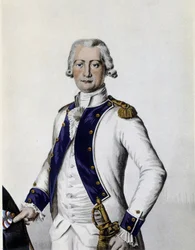 Portret van Marquis de Lostanges, Kapitein in het Forez Regiment in 1786
