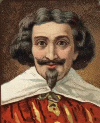 Portret van Miguel de Cervantes (1547-1616) Spaanse schrijver.