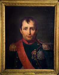Portret van Napoleon Bonaparte (olieverf op doek)