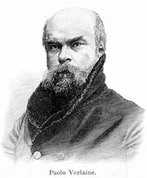 Portret van Paul Verlaine (1844 - 1896)