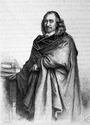 Portret van Pierre Corneille (1606 - 1684), Franse dramatische dichter.