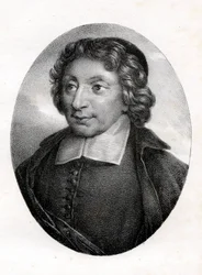 Portret van Pierre Nicole (1625-1695) vurige verdediger van het jansenisme uit een schilderij van Port Royal.