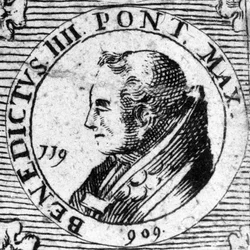 Portret van paus Benedictus IV